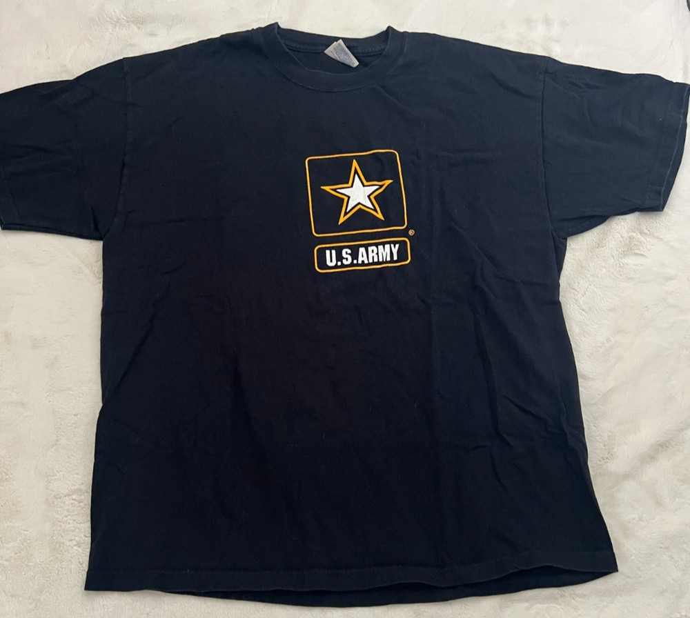 US Army T Shirt Mens XL Black Hanes Beefy-T An Army Of One Military Graphic Tee