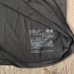 Uniqlo T-Shirt Mens L Black AIRism Short Sleeve Crew Neck Stretch Active