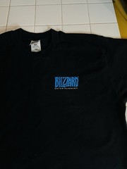 Vintage 1998 StarCraft Game T Shirt XL Black Double Sided Blizzard PC Gaming Tee
