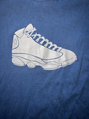 Air Jordan 13 Blue T-Shirt Basketball Print size XXXL 3x Brand