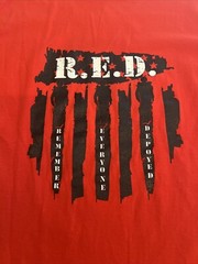 Nine Line T Shirt Adult Red Text Logo Police Support Has Misprint 2 Side 3XL