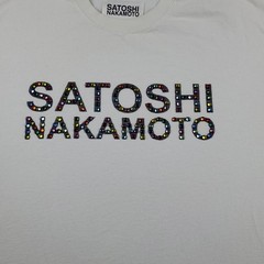 Satoshi Nakamoto STUDDED LOGO Jewels Distressed Oversized T-Shirt Men’s XL Beige