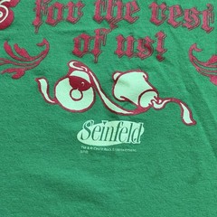 Y2K Seinfeld Festivus Christmas t-shirt 2XL Ripple Junction 2010 green