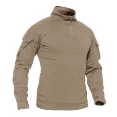 Men’s Firm Active Shirts Camping Atheletic Training T-Shirts 1/4 Zip Ripstop Top