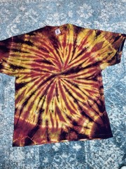 Vintage Delta Pro Weight Tie Dye Shirt Large Single Stitch 90’s Hand Dyed