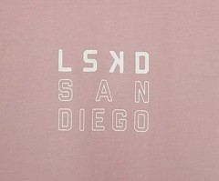 LSKD San Diego T-Shirt Pink Supima Cotton 1% Better Mens NEW 2XS (Measures MD)