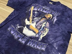 Size XXL – Y2K Liquid Blue Jimi Hendrix Purple Haze T-Shirt