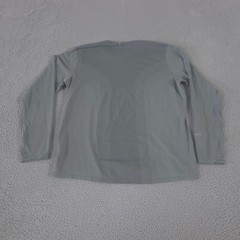 Nike Shirt Mens Large Grey Running Contour Dri-Fit Mesh Long Sleeve Training Top