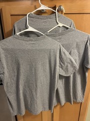 HUMAN MADE Plain Gray Shirts – THREE Size (M) Medium T-shirts – NIGO Streetwear