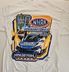 NHRA Drag Race 2022 Spring Nats (035) Houston T-shirt. PLUS FREE HAT WOW!