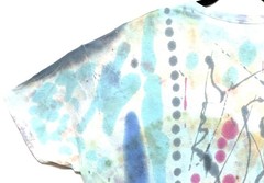 Handmade Tie Dye New York Street Art Abstract Design XL Tee Shirt 22″ W X 30″ L
