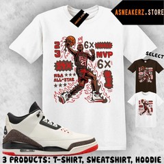 Tee Shirt Matching AJ 3 World’s Best Dad 2026 Match Sneaker MJ Flair 23 T-Shirt