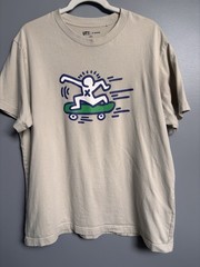 Uniqlo Men’s UT Keith Haring Skateboarding Light Khaki T-Shirt XL