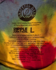 Grateful Dead Bertha Deco Frame Tye Dye Ripple Junction T Shirt L