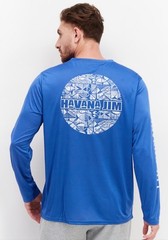 Havana Jim Men’s Round Neck Long Sleeves Brand Logo Shirt Sz. XL NEW H32TK39U