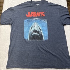 Jaws Movie T-Shirt Men’s 2XL Big & Tall – Horror Fan Retro Shark – Free Shipping