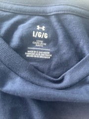 Under Armour Freedom Loose T-Shirt Athletic UA Gym US Flag Mens Sz L Patriot Run