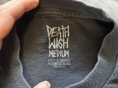 Deathwish Skateboards Spitfire Collab Shirt Mens Medium Black Rasta Graffiti