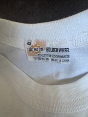Vintage Golden Wheel Panda Graphic Tee Adult Size 42 Nature 70s 80s China
