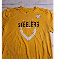 Nike Dri-FIT Pittsburgh Steelers NFL Team Apparel Gold Graphic T-Shirt Mens M