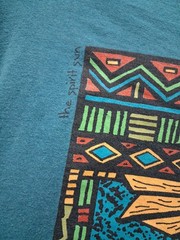 Vintage 1991 Keith Haring Style T-Shirt Art Abstract Pop design Size XL