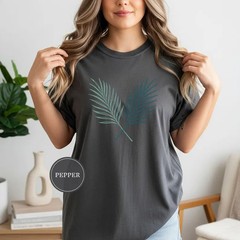 Palm Frond Line Art Coastal Comfort Tee
