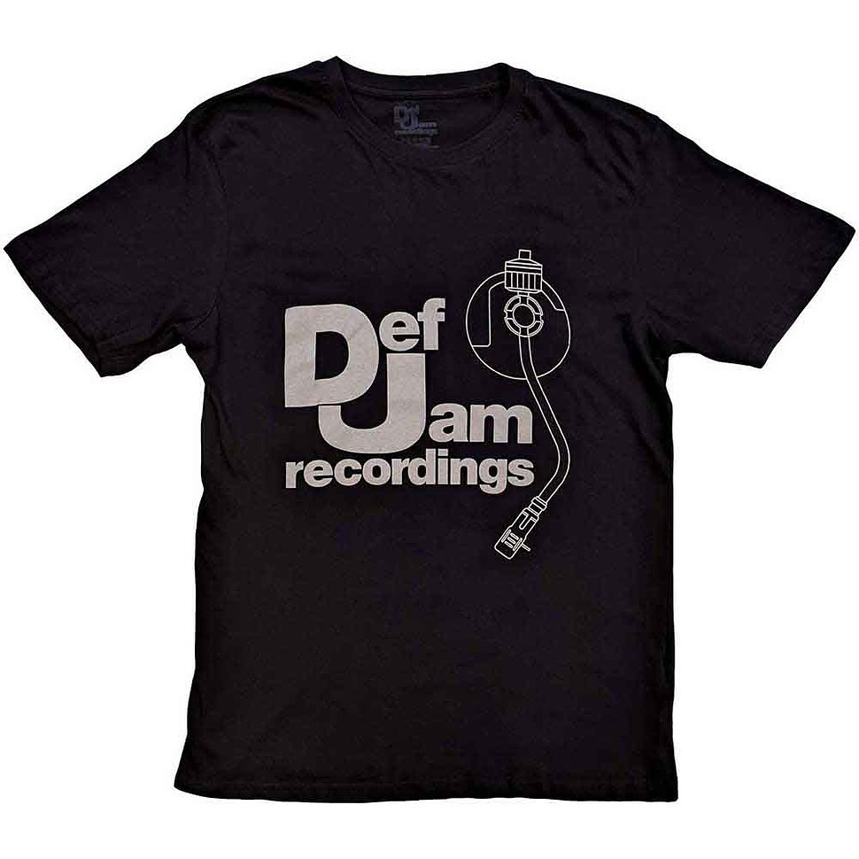 Def Jam Recordings – Logo & Stylus T-Shirt Black