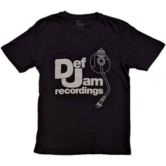 Def Jam Recordings – Logo & Stylus T-Shirt Black