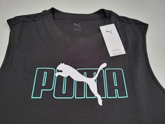Puma Mens ESS Big Logo Sleeve Less Sports Training Faster Tank Puma Black
