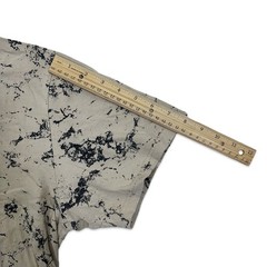 WXYZ Size XL Men’s Short Sleeve Shirt Skull Crystal Wash Tie Dye Beige