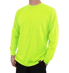 Dickies Men’s High Visibility Long Sleeve Tee Big & Tall Long Length, Cool & Dry