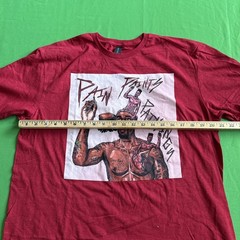 Gildan Soft Style Ringspun Red T-Shirt Kiwi Size Large Pain Paints Paintings