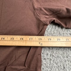 Kith T-Shirt Mens S Brown Short Sleeve Crewneck 100% Cotton Minimal Wear