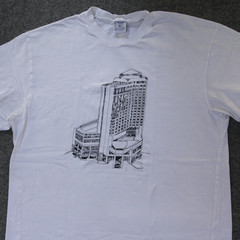Four Seasons Hotel Singapore T Shirt Est~M VTG SINGLE STITCH Architecture Tee