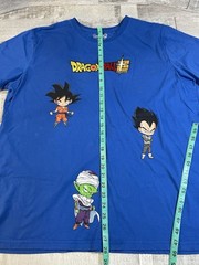 Dragon Ball Super Goku Chibi Mens 2XL XXL Blue T-Shirt Embroidered Logo