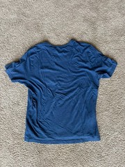 Tommy Bahama Men’s Solid Blue Crew Neck Pocket Logo Short Sleeve Tee M