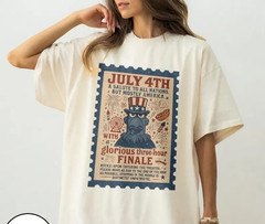 The Original BUT MOSTLY AMERICA Tee, Patriotic Sam Eagle Muppets July 4th
