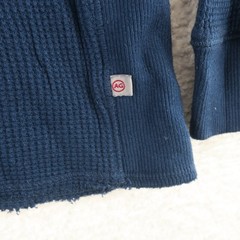 Adriano Goldschmied AG Waffle Knit Thermal Long Sleeve Shirt Men’s Medium Blue
