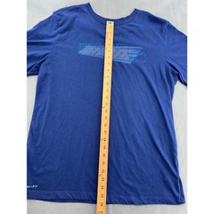 Nike DRI FIT TShirt Mens Large Blue Just Do It Tee Graphic Athletic Top