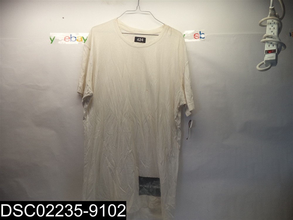 STAINED: NEW WITH TAGS 424 Wasteland Coordinates Long Length Shirt