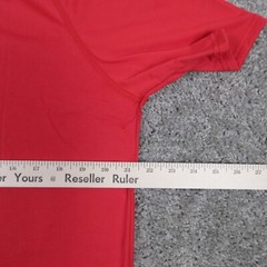 Under Armour Shirt Mens Medium Red Heat Gear Activewear Performance Gym Stretch