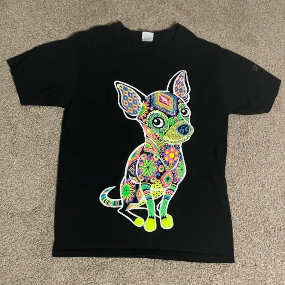 Yazbek Dog Black and Rainbow Tee T-shirt