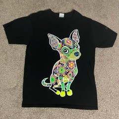 Yazbek Dog Black and Rainbow Tee T-shirt