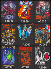 Lot of 3 Mens Rock Band Graphic T-Shirts Music Tee Bundle Concert Tour Shirts