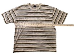 Pierre Cardin Men’s Crewneck Logo Short Sleeve T-Shirt US XXL beige brown 2XL