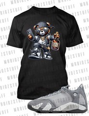 Big & Tall Henny Bear Streetwear Greystone 8XL Tee to Match J14 Stealth Hip Hop