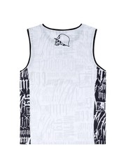 Metal Mulisha Men’s Vandal Jersey Tank Top Skull and Helmet Motocross Logo Print