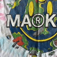 Market Shirt Mens Small White Red Tie Dye Graphic Streetwear Tee World Pakistan