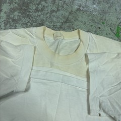 Vintage 70s Jcpenny Blank White Shirt Towncraft Polycotton Single Stitch Size M