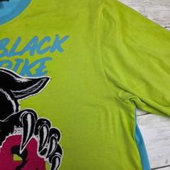 Black Pike T-Shirt Mens 2XL Blue Green Panther Always Bet On Black Dirty
